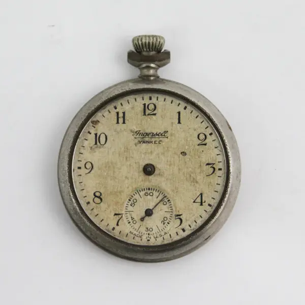 Vintage Ingersoll Yankee Pocket Watch For PARTS or REPAIR