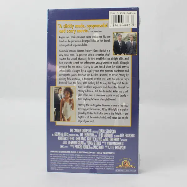 Ten to Midnight VHS Tape 1998, #M206886, New/Sealed 