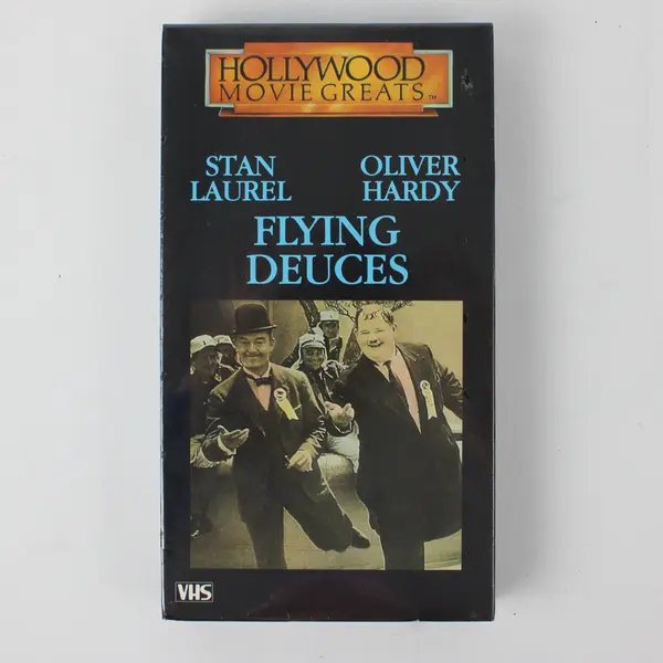 Flying Deuces B&W VHS Tape 1985, #HMV-8010 New/Sealed