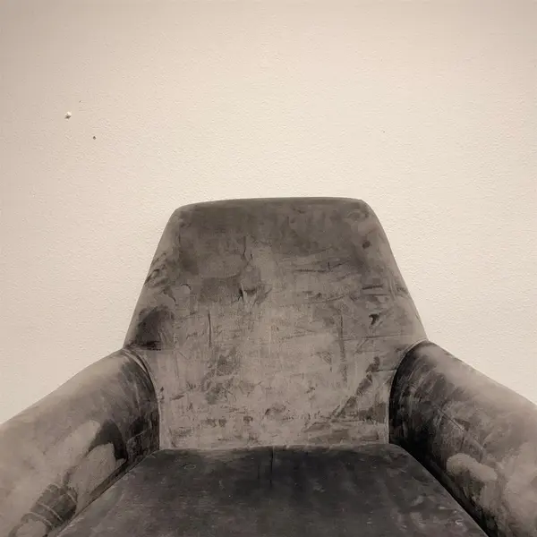 Noble House Home Furnishings Gray Velvet Swivel Club Chair - Local Pickup Only