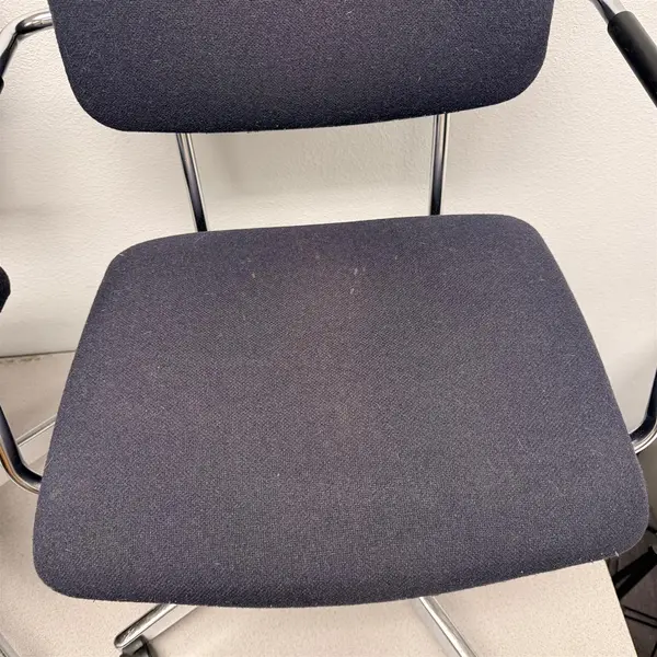 Set of 2 Vintage HON Blue Swivel Upholstered MCM Chairs- Local Pickup Only