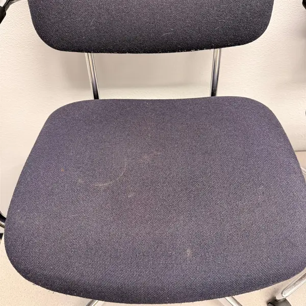 Set of 2 Vintage HON Blue Swivel Upholstered MCM Chairs- Local Pickup Only