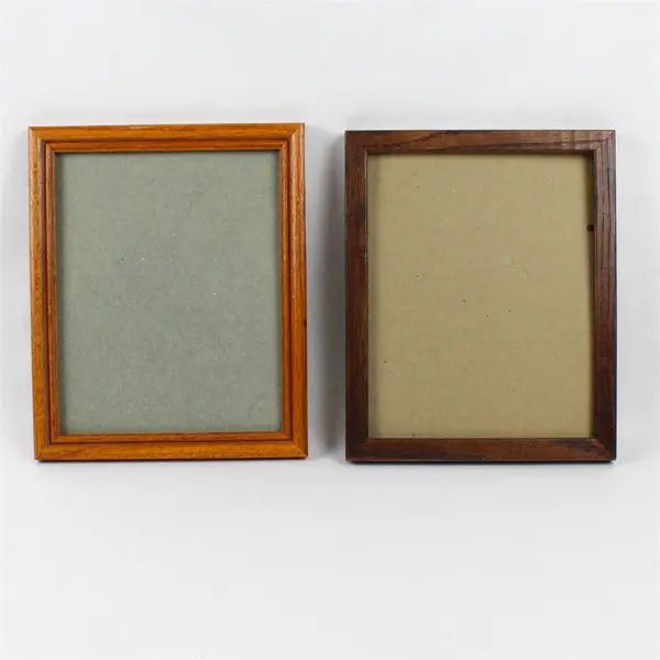 Lot of 2 Wooden Picture Frames 9x11 No Glass Wall/Desk Display