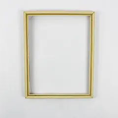Lot of 3 Picture Frames - Frames Only, No Glass - Off-White/Brown/Bronze