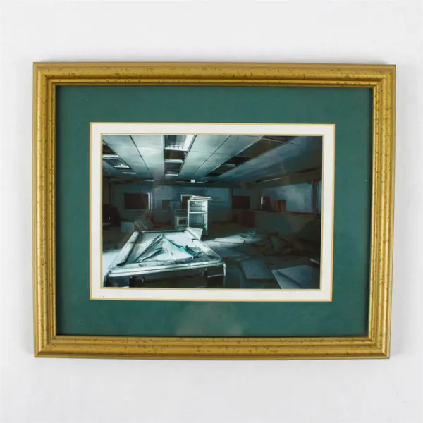 Framed Abstract Architectural Photograph Gold-Tone Frame 9.25x11.25