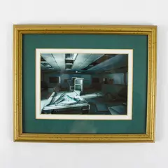 Framed Abstract Architectural Photograph Gold-Tone Frame 9.25x11.25