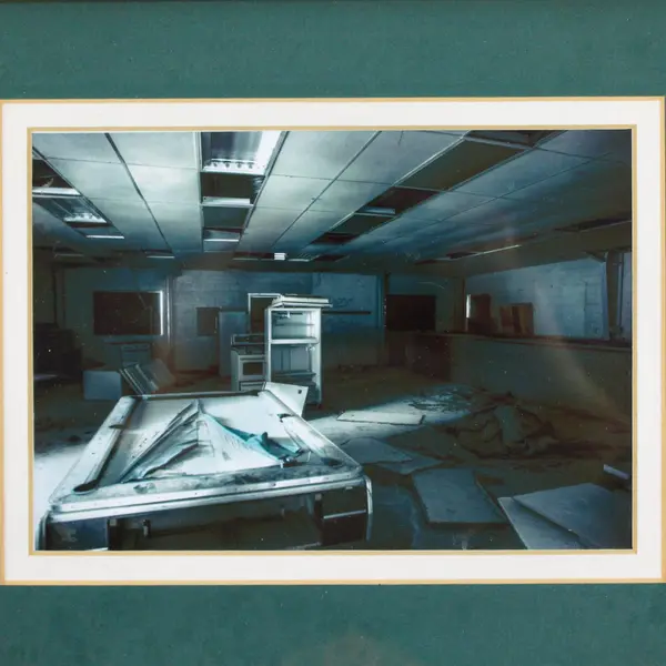 Framed Abstract Architectural Photograph Gold-Tone Frame 9.25x11.25