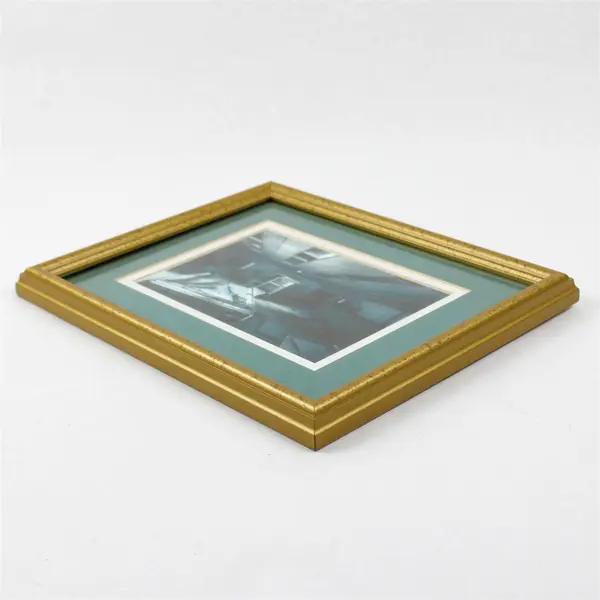 Framed Abstract Architectural Photograph Gold-Tone Frame 9.25x11.25