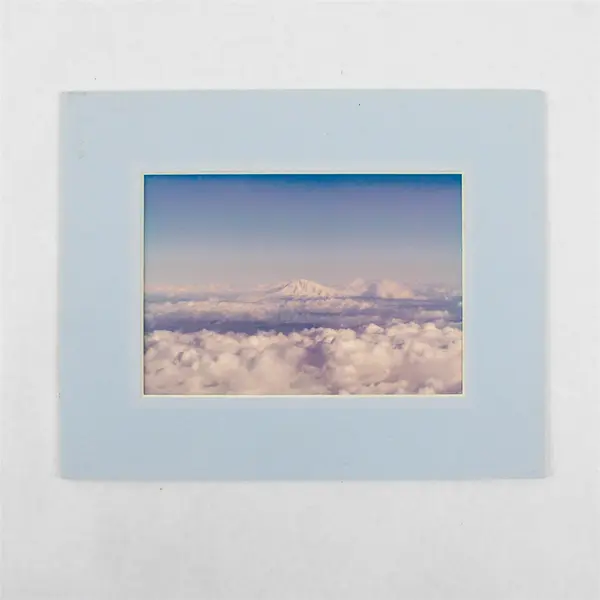 Pacific Northwest Mountain Photograph 8x10 Blue Matte Print