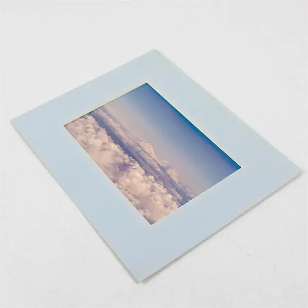 Pacific Northwest Mountain Photograph 8x10 Blue Matte Print