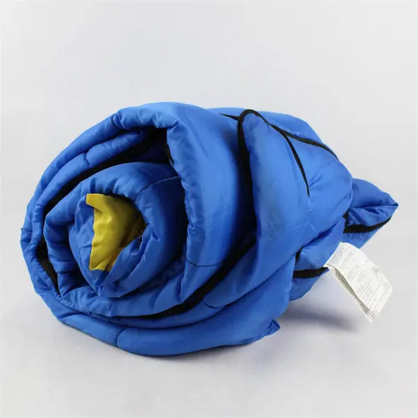 Exxel Outdoors Blue/Yellow 100% Polyester Sleeping Bag 33" x 75" Style No WM-30