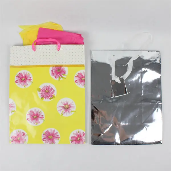 Lot of 6 Assorted Gift Bags & Boxes Party Wrapping Supplies Birthday Holiday