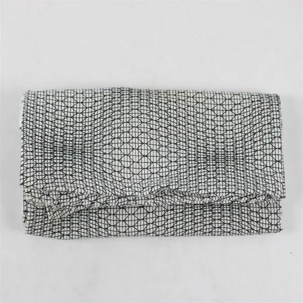 Ikea Nattljus White/Black Geometric Pattern Decorative Pillowcase/Sham 20" x 20"