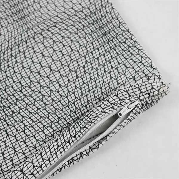 Ikea Nattljus White/Black Geometric Pattern Decorative Pillowcase/Sham 20" x 20"