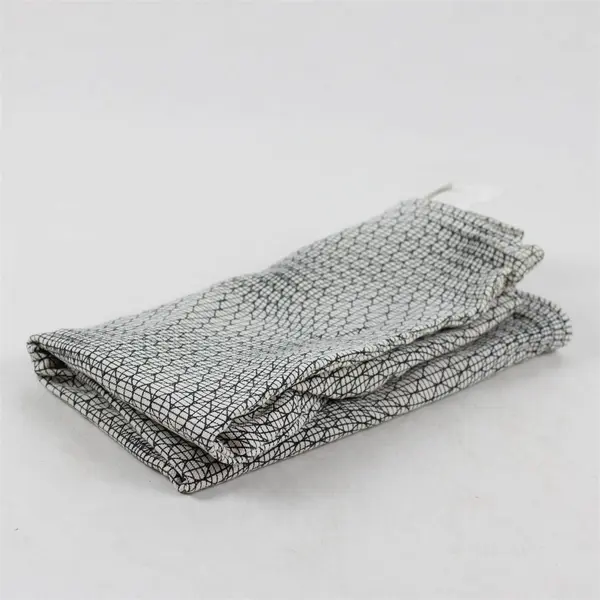 Ikea Nattljus White/Black Geometric Pattern Decorative Pillowcase/Sham 20" x 20"