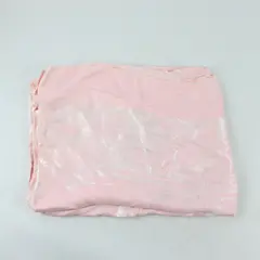 Unbranded Solid Pink Color Floral Pattern Satin Tablecloth 53" x 64" Home Decor