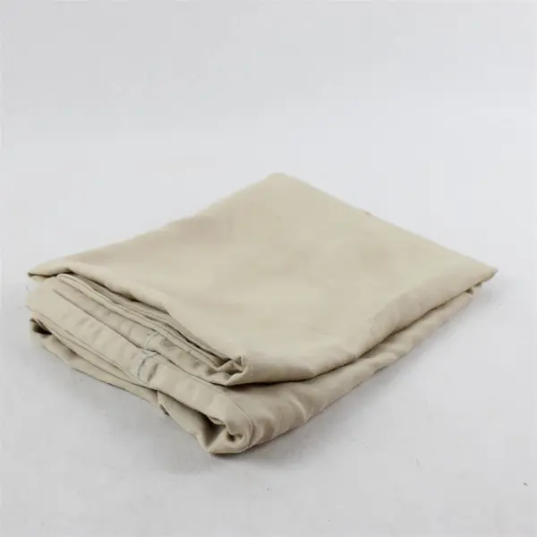 Lot Of 2 NMK Textile Mills Matching Beige Standard/Queen Pillowcases 20.5" x 28"