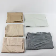 Lot Of 5 Assorted Brands & Colored/Patterned Pillowcases Standard/Queen