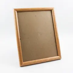Wooden 8x10 Picture Frame Classic Wood Finish Glass Backing - Used