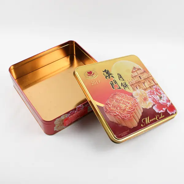 2019 Moon Cake Tin Collectible Advertising Square Tin