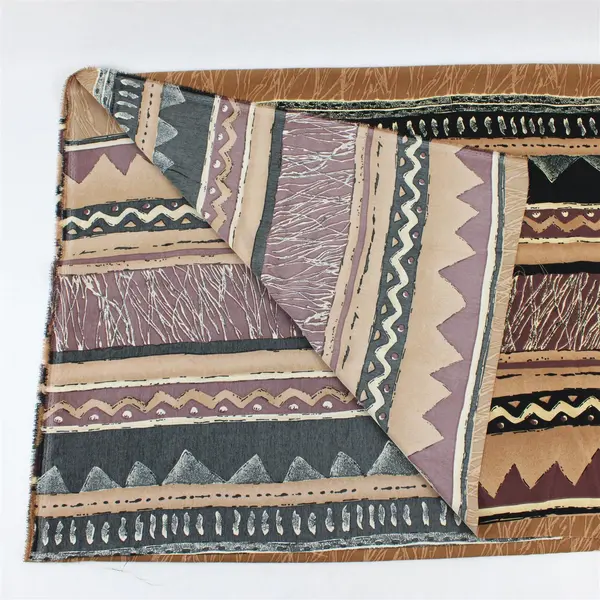 PMI Division Of Print Maker International Brown/Black Fabric #5875 (45" x 92")