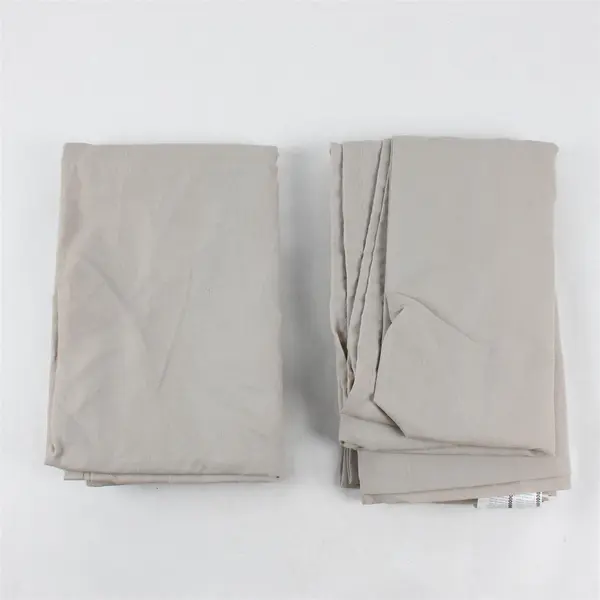 Lot Of 2 IKEA Matching 1504 Solid Beige Color Window Curtain 57" x 98.5"