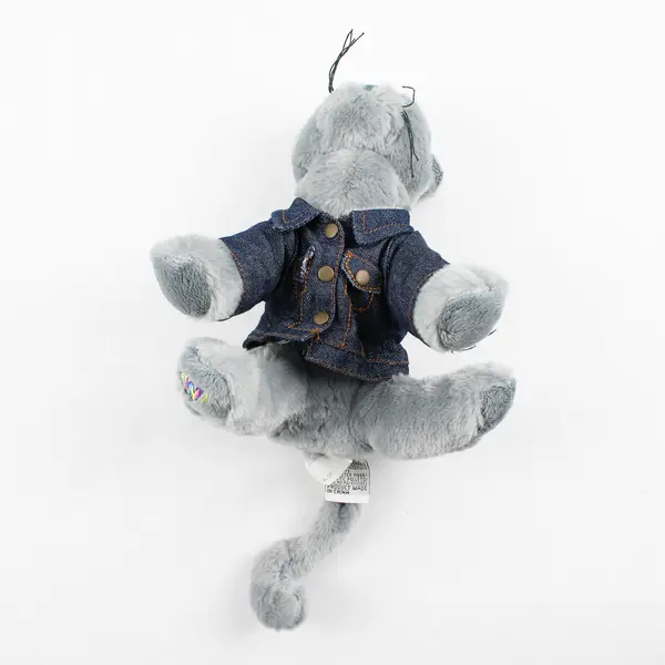 Ganz Webkinz Charcoal Cat Plush HM152 Grey Stuffed Animal No Code