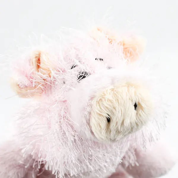 GANZ Retired HM002 Pink Pig Plush 8" Stuffed Animal Collectible