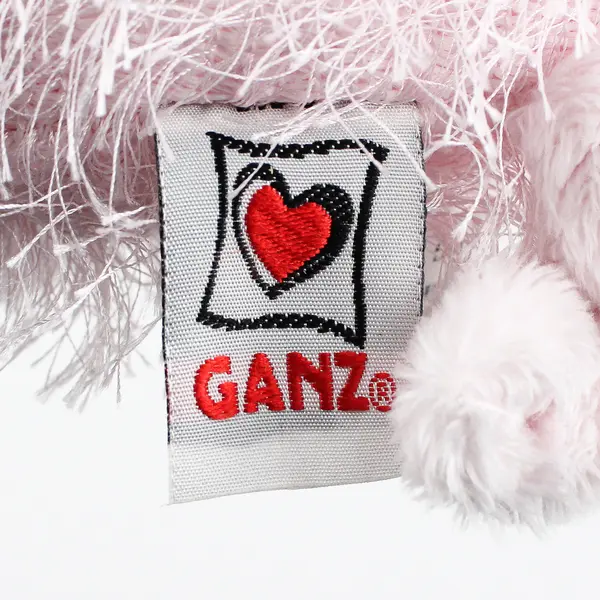 GANZ Retired HM002 Pink Pig Plush 8" Stuffed Animal Collectible