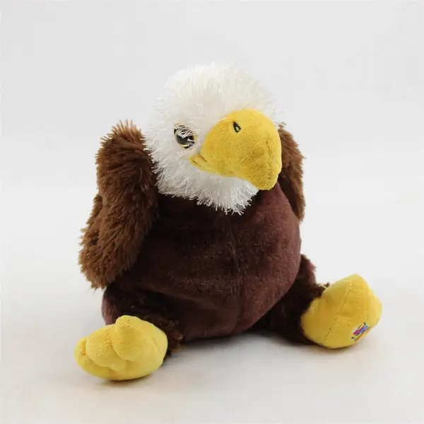 Ganz Webkinz American Bald Eagle Plush 7in Brown Beaded Eyes No Code