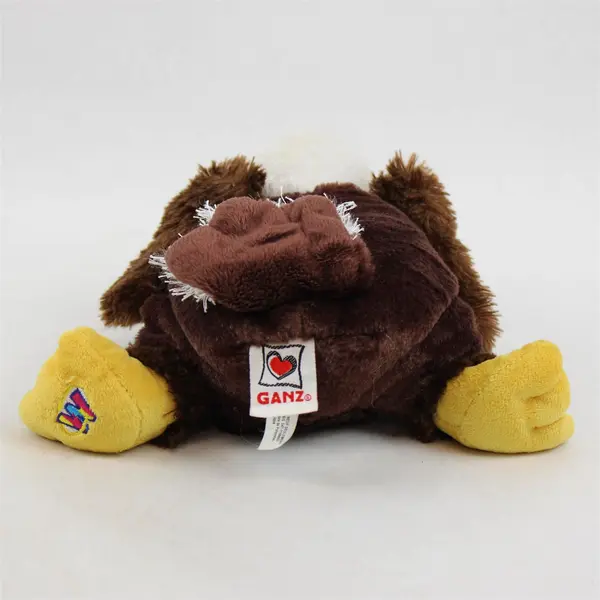 Ganz Webkinz American Bald Eagle Plush 7in Brown Beaded Eyes No Code