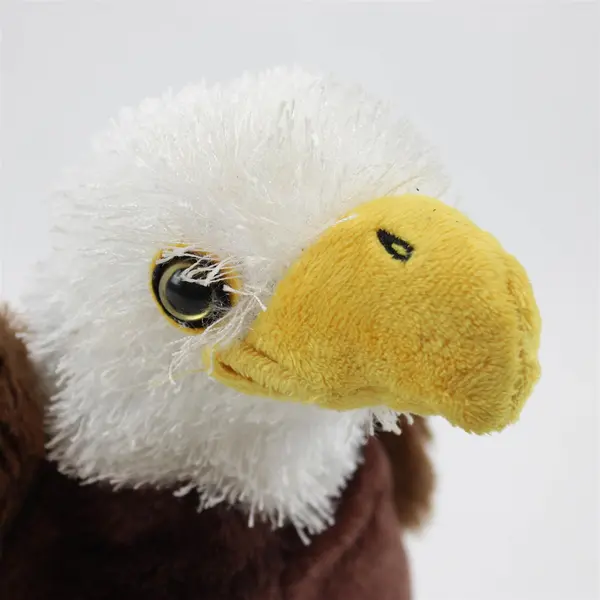 Ganz Webkinz American Bald Eagle Plush 7in Brown Beaded Eyes No Code