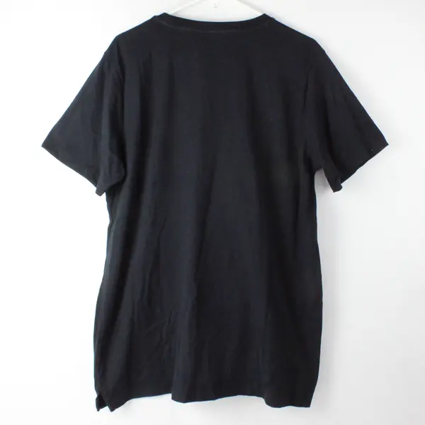 Land's End Solid Black Color Short Sleeve T-Shirt Women's Size XL (18-20)