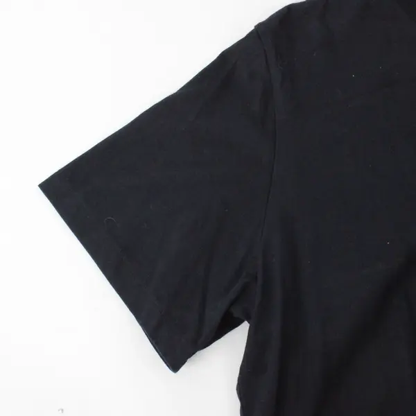 Land's End Solid Black Color Short Sleeve T-Shirt Women's Size XL (18-20)