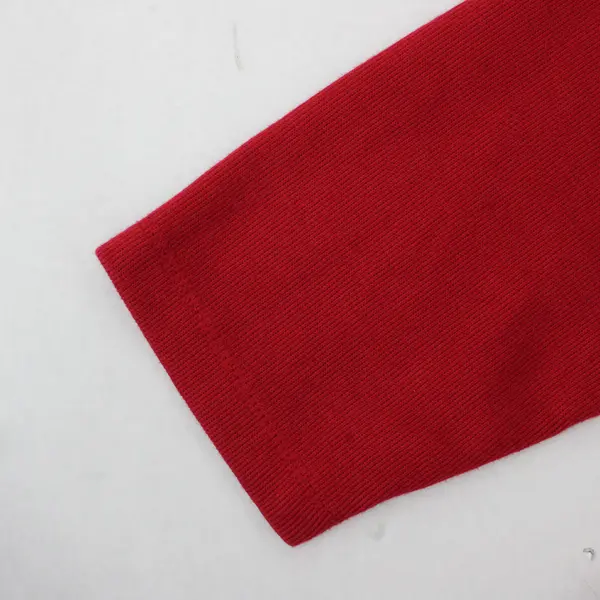 Essentials By Maggie Red/White Long Sleeve Knit Sweater Women's Size 14/16W