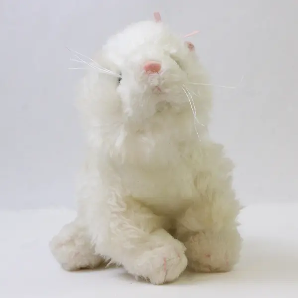 Ganz Webkinz Lil Kinz 8in White Persian Cat Plush HS110 No Code