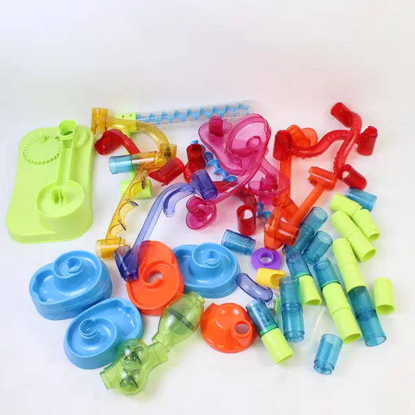 Marble Run Toy Set 38 pcs +4 Marbles Incomplete