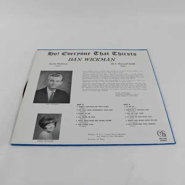 Dan Wickman HO! Everyone that thirsts 12" Vinyl Record