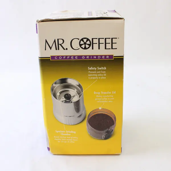 Mr. Coffee IDS59 Electric Stainless Steel Coffee Grinder Open Box