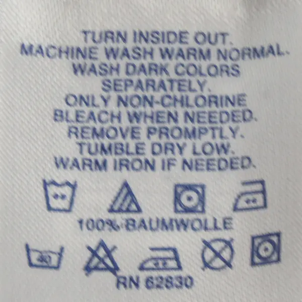 Basic Edition Blue/White Geometric Print Short Sleeve T-Shirt Women's Size L