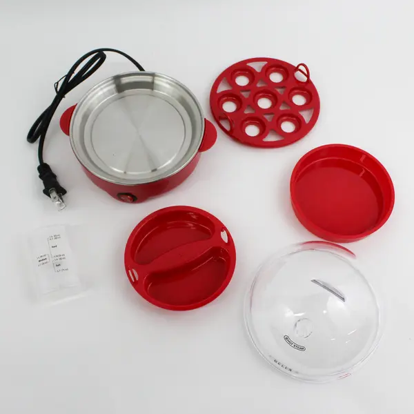 Red Bella 7 Egg Capacity  Egg Cooker Boil Poach Steam