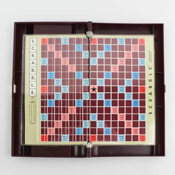 Vintage 1990 Milton Bradley Travel  Scrabble Game