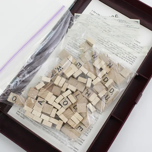 Vintage 1990 Milton Bradley Travel  Scrabble Game