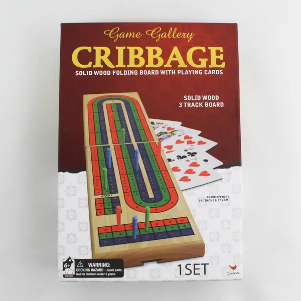  Cardinal Game Gallery Cribbage 3 Player Card Game