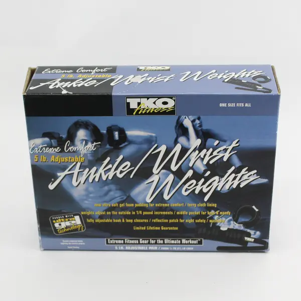TKO Adjustable Ankle / Wrist Weights 5 LB Pair 2.5 LB Each Original Box