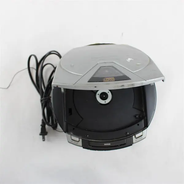 Untested Timex Indiglo T600B Stereo CD Alarm Clock Radio AM/FM Nature Sounds