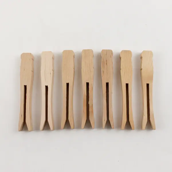 Lot of 14 Assorted Wooden Clothespins & Popsicle Sticks for Crafts