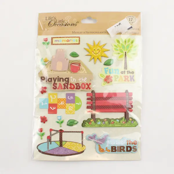 Lot of 4 Assorted Scrapbooking Stickers - New Craft Embellishments