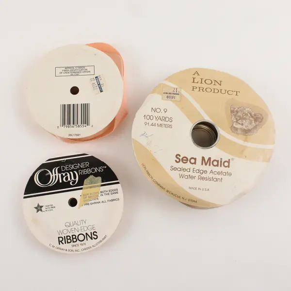 Lot of 3 Pink Tone Craft Ribbon for Sewing Scrapbooking Gift Wrapping