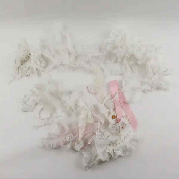 Assorted Pink & White Lace Trims & Motifs for Sewing Crafts